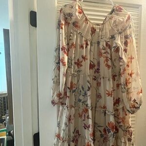 Kate & Lily Floral Long Sleeve Dress